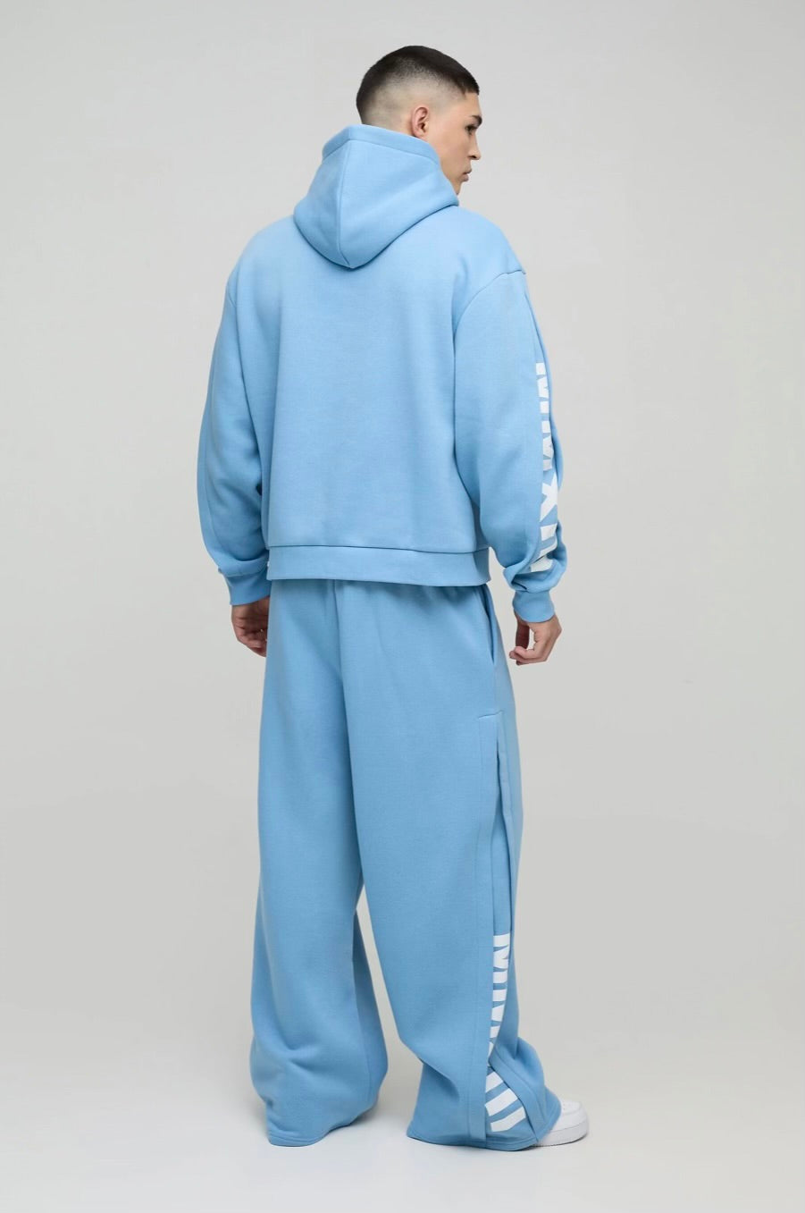 Fashion Blue Flare Jogging Suit