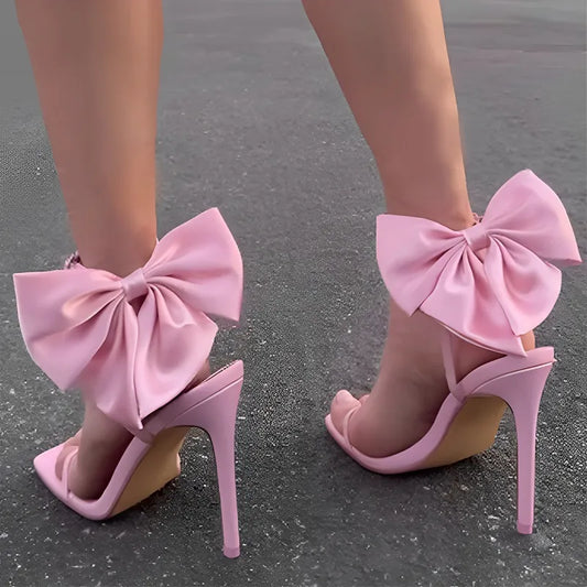 "Little Po Beep" (High Heeled Bow Sandals)