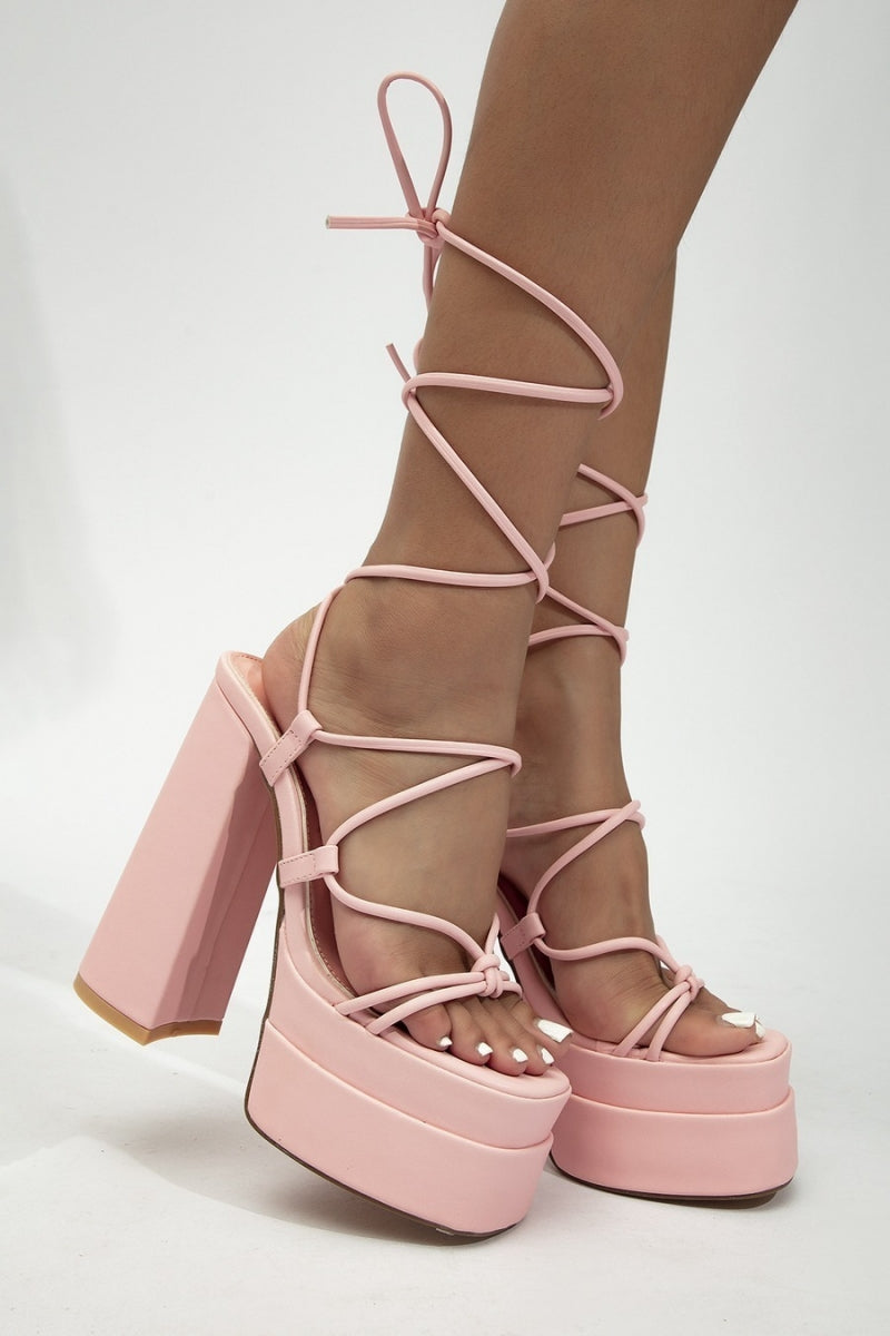 “Stepped On” (High Heel Platform Sandals)