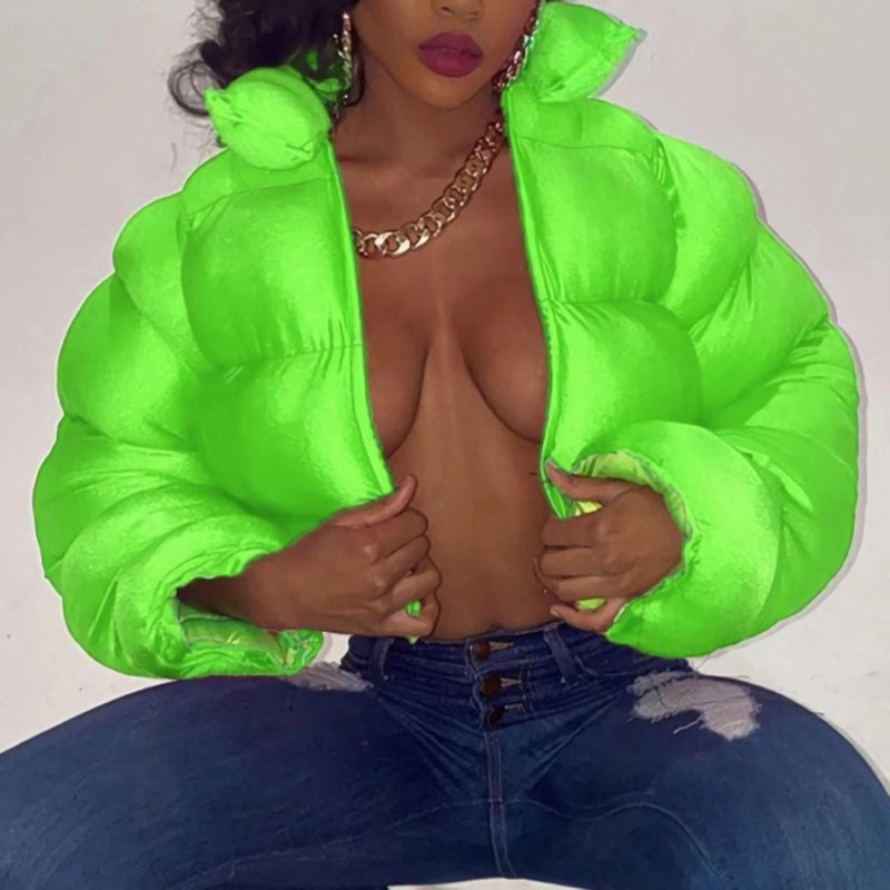 “Windy Barbie” (Neon Colored Puffer Coats)